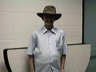 Picture of Sheriff Billy Bob taken on opening night of the school play, 1999